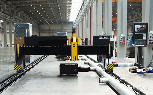 J9集团J9集团10米大幅面龙门光纤激光切割机有限元优化横梁高配驱动系统